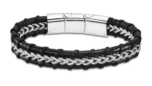 Lotus Bracciale Uomo Basic LS2011-2/2 - Design Semplice E Di Qualità In Metallo, Colore Marrone - 4