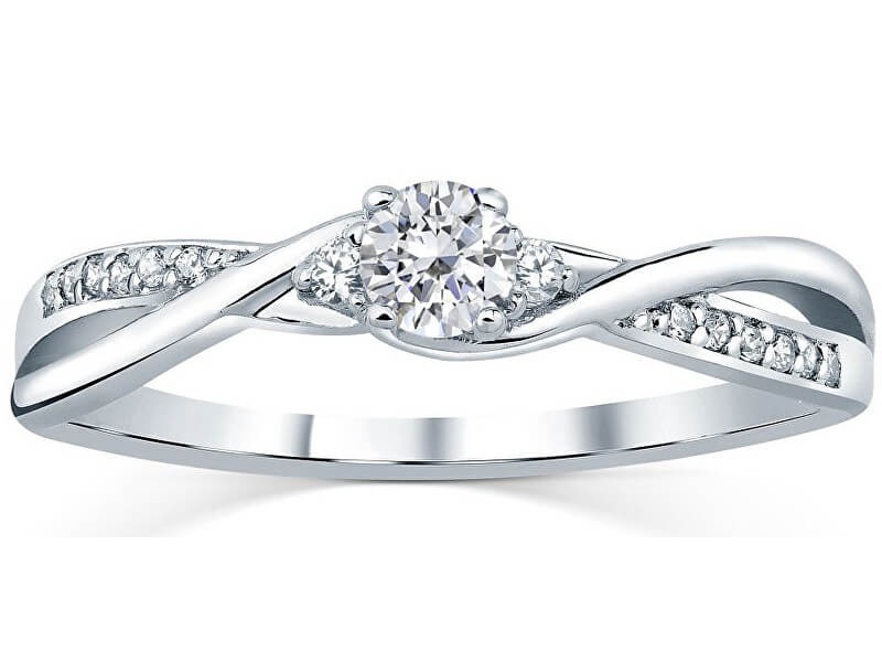 Stříbrný prsten s krystaly Swarovski FNJR085sw