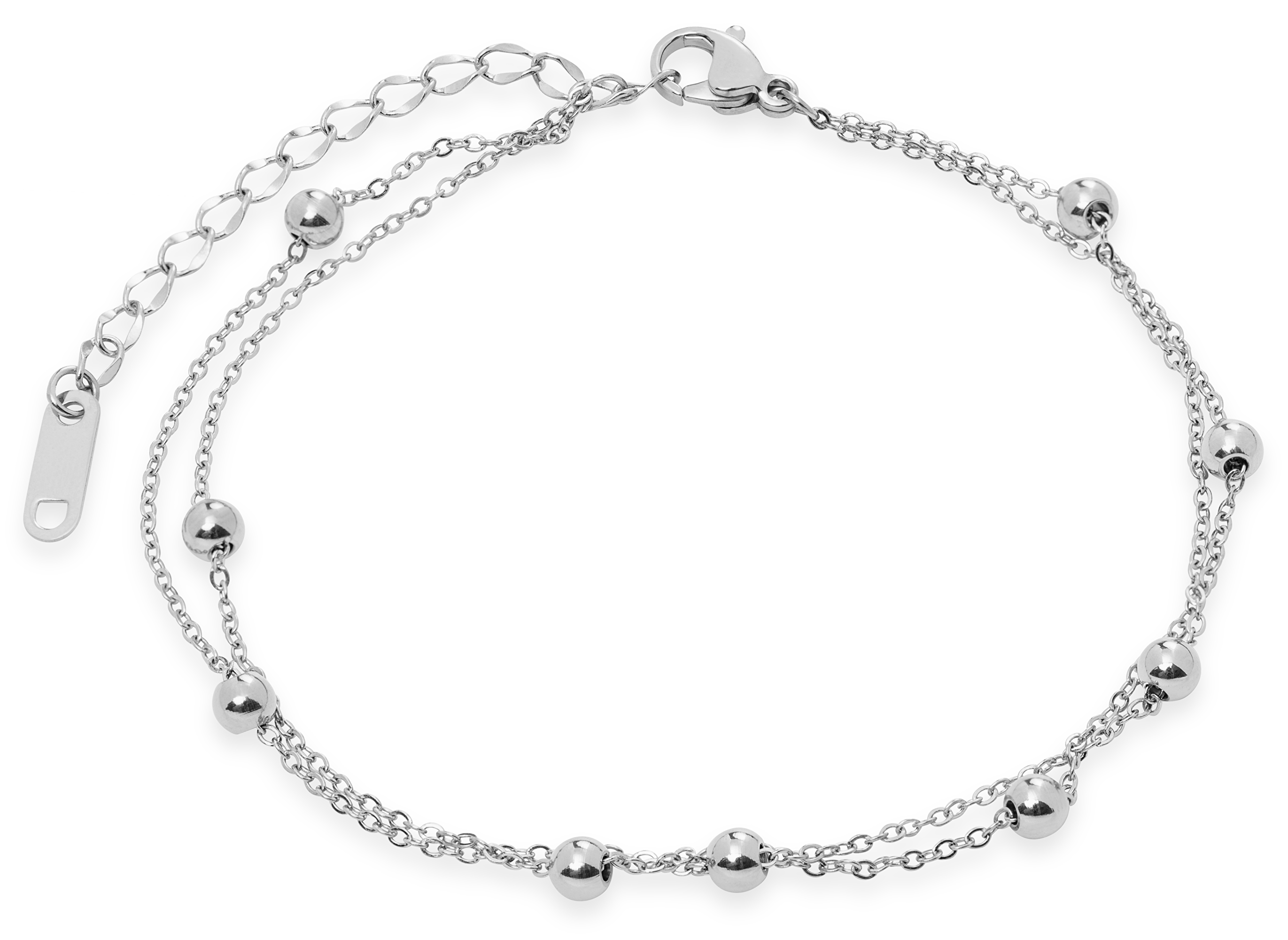 Moderní ocelový náramek Globe Silver