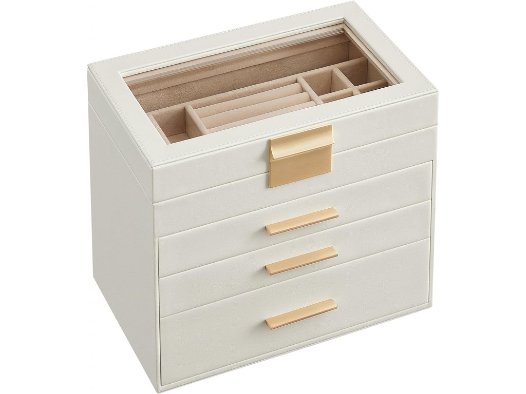 Světlý organizér/šperkovnice na šperky