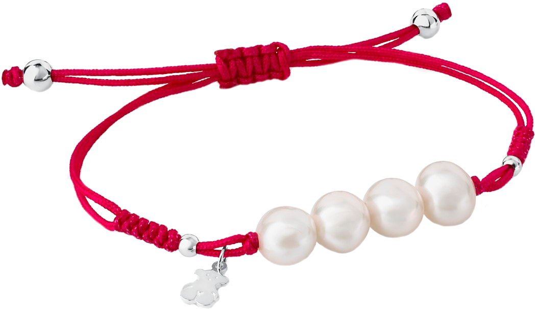Perlas Pulsera Tous Bear Teddy Bracelet, Crystal Pearl, Bear