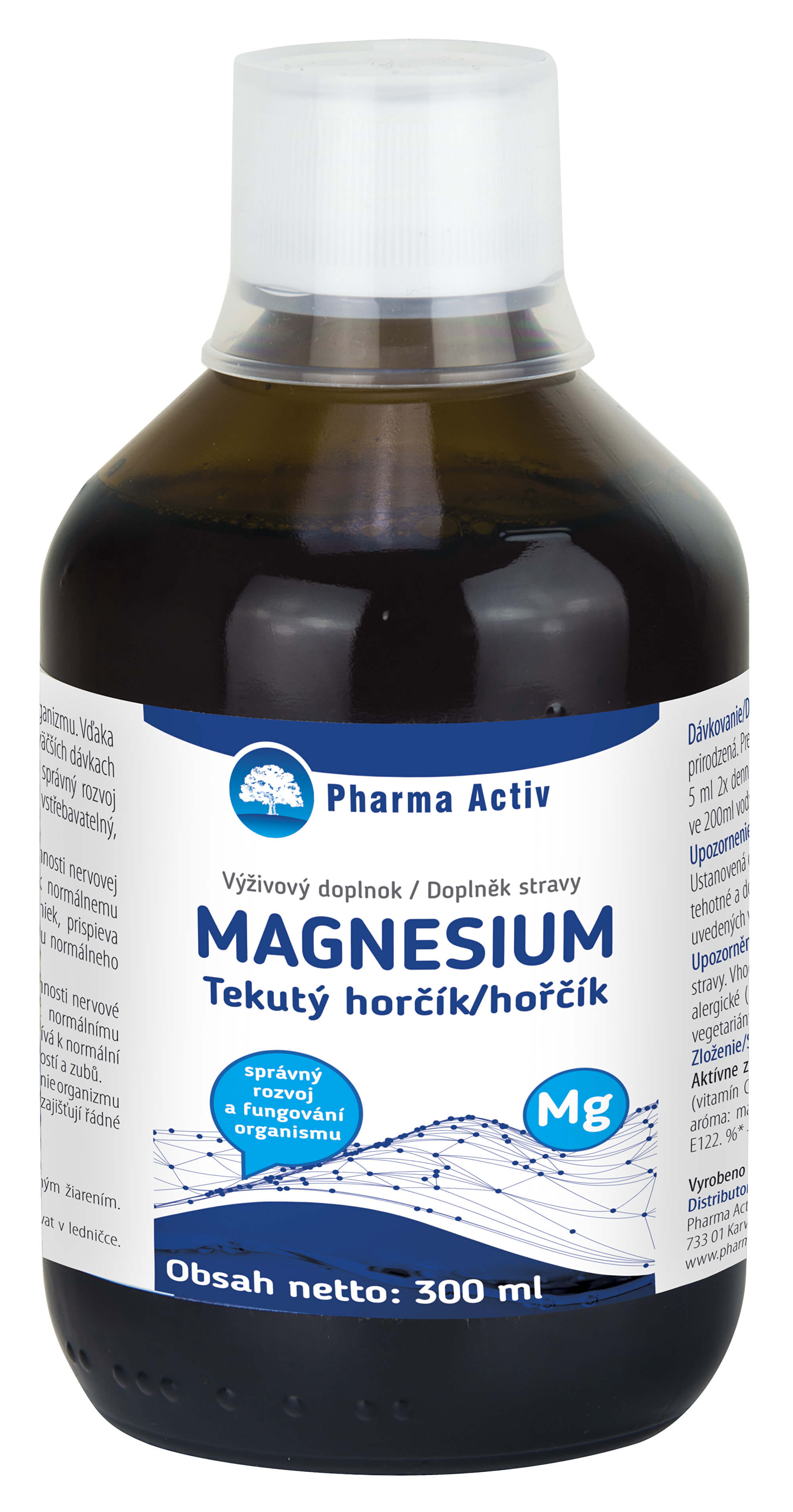 Tekutý horčík + vitamín C 300 ml