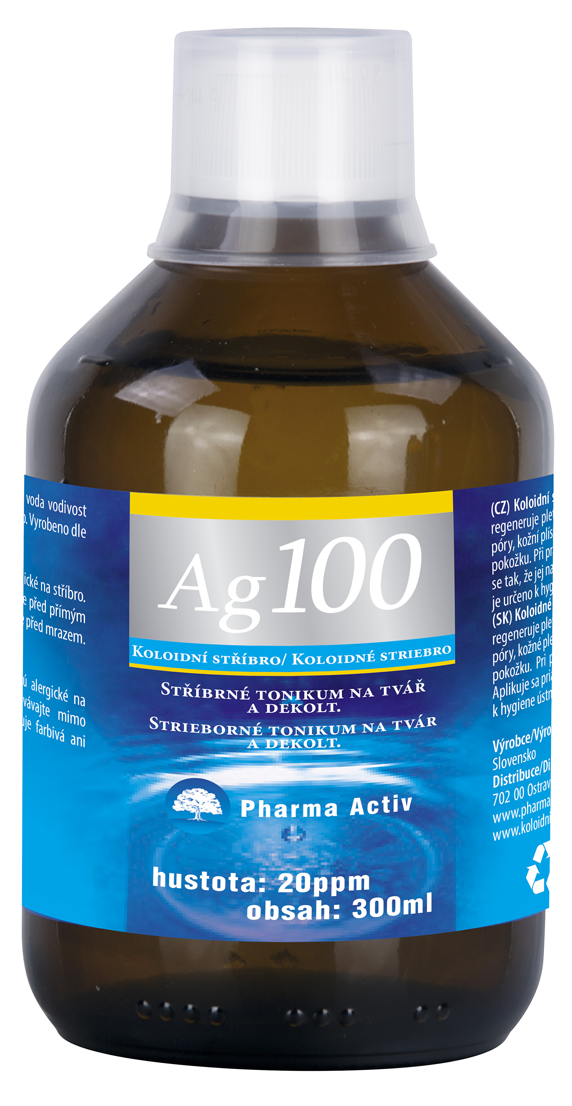 Koloidní stříbro Ag 100 (20ppm) 300 ml