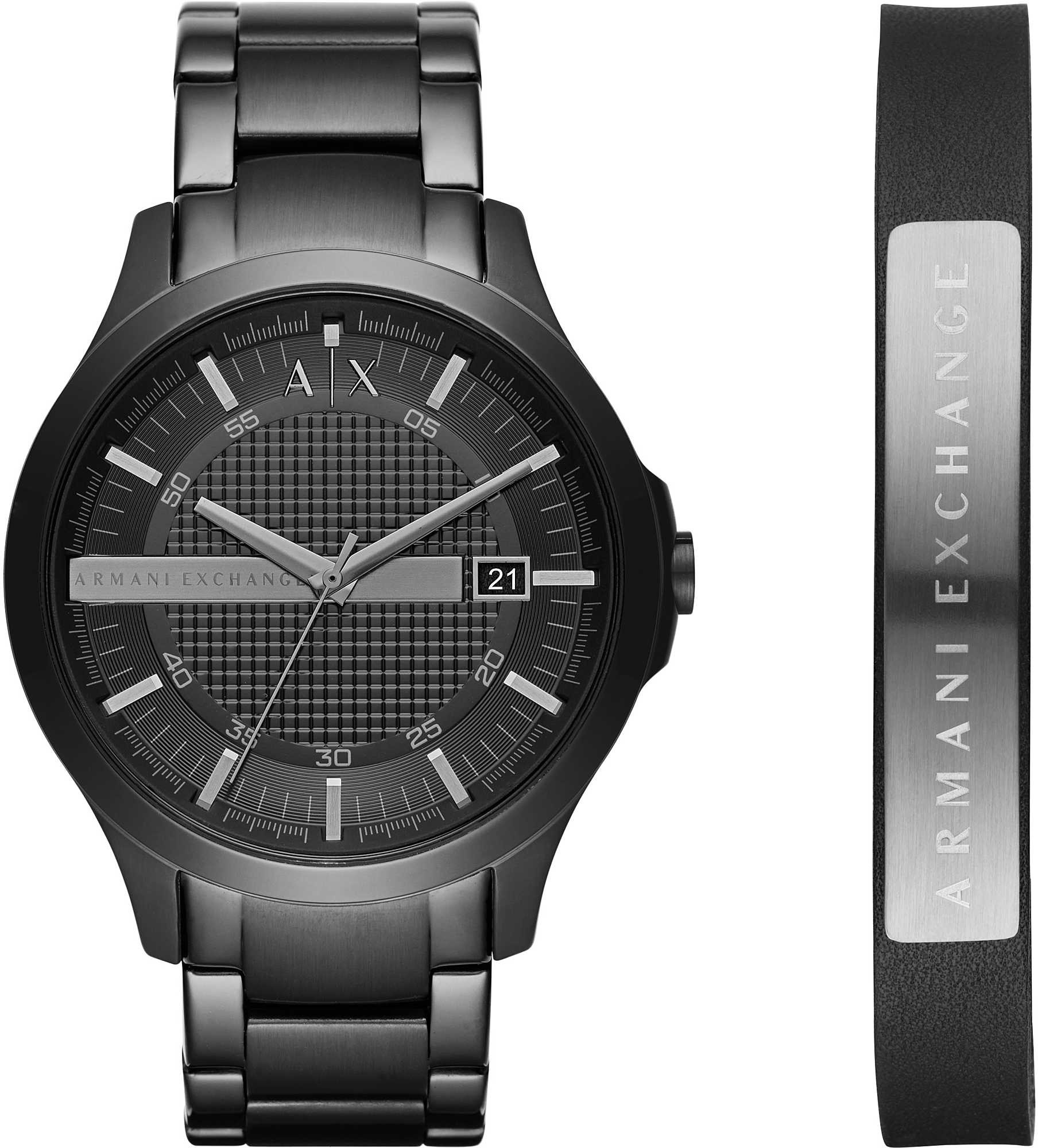 Levně Armani Exchange Hampton + náramek AX7101