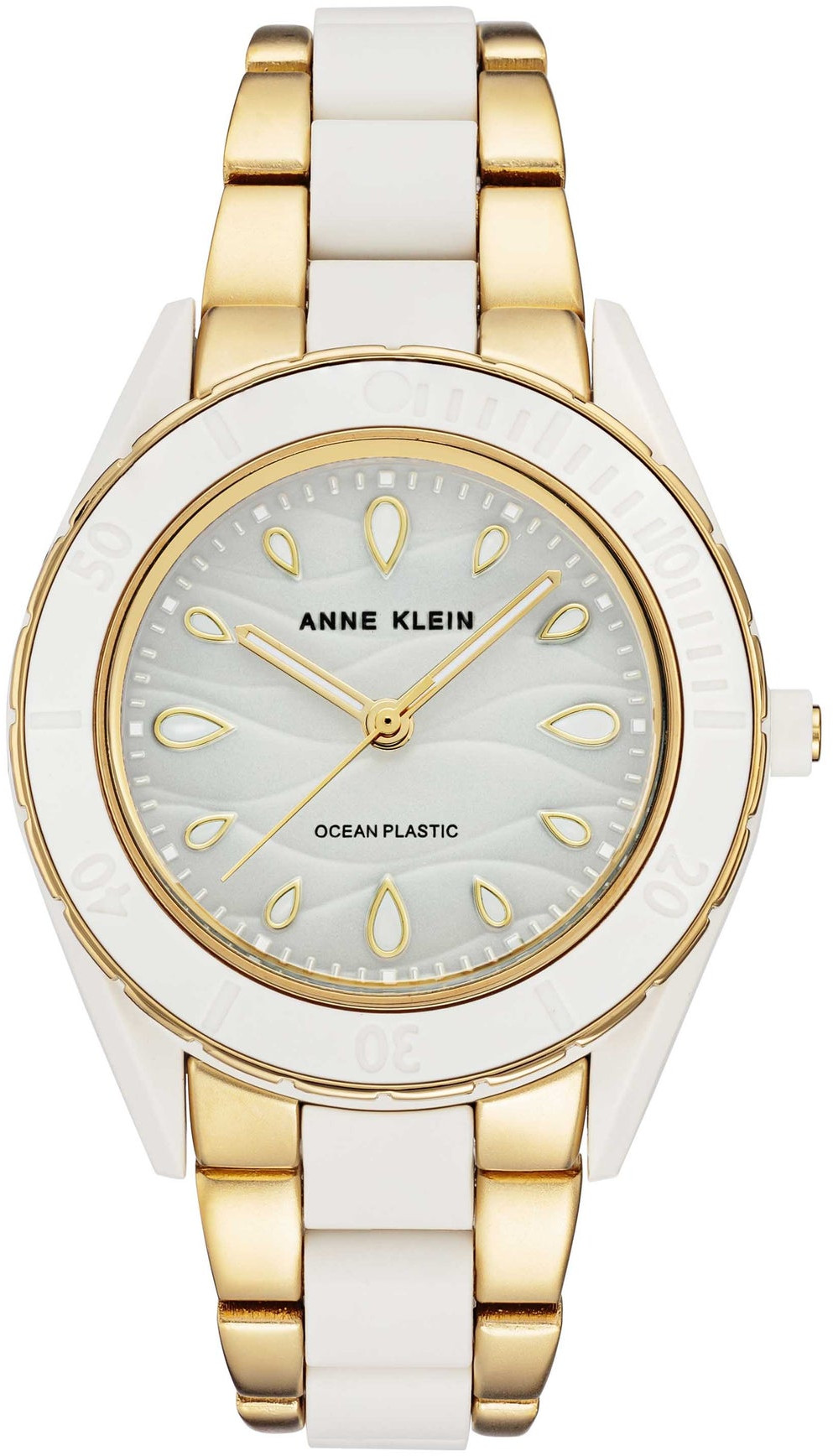 Anne Klein Analogové hodinky Solar Ocean Plastic AK/3910WTGB