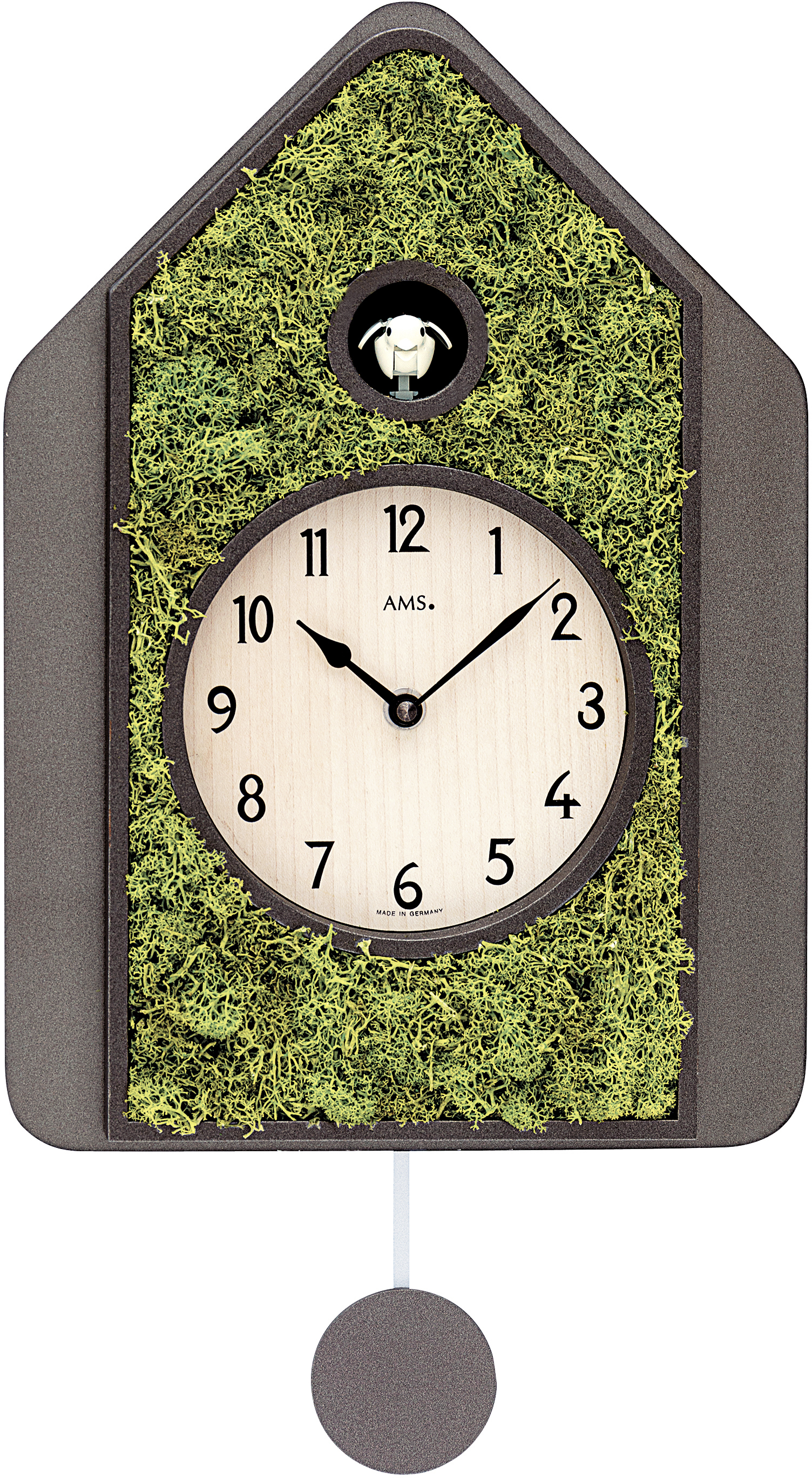 AMS Design Kyvadlové nástěnné hodiny s kukačkou 7497