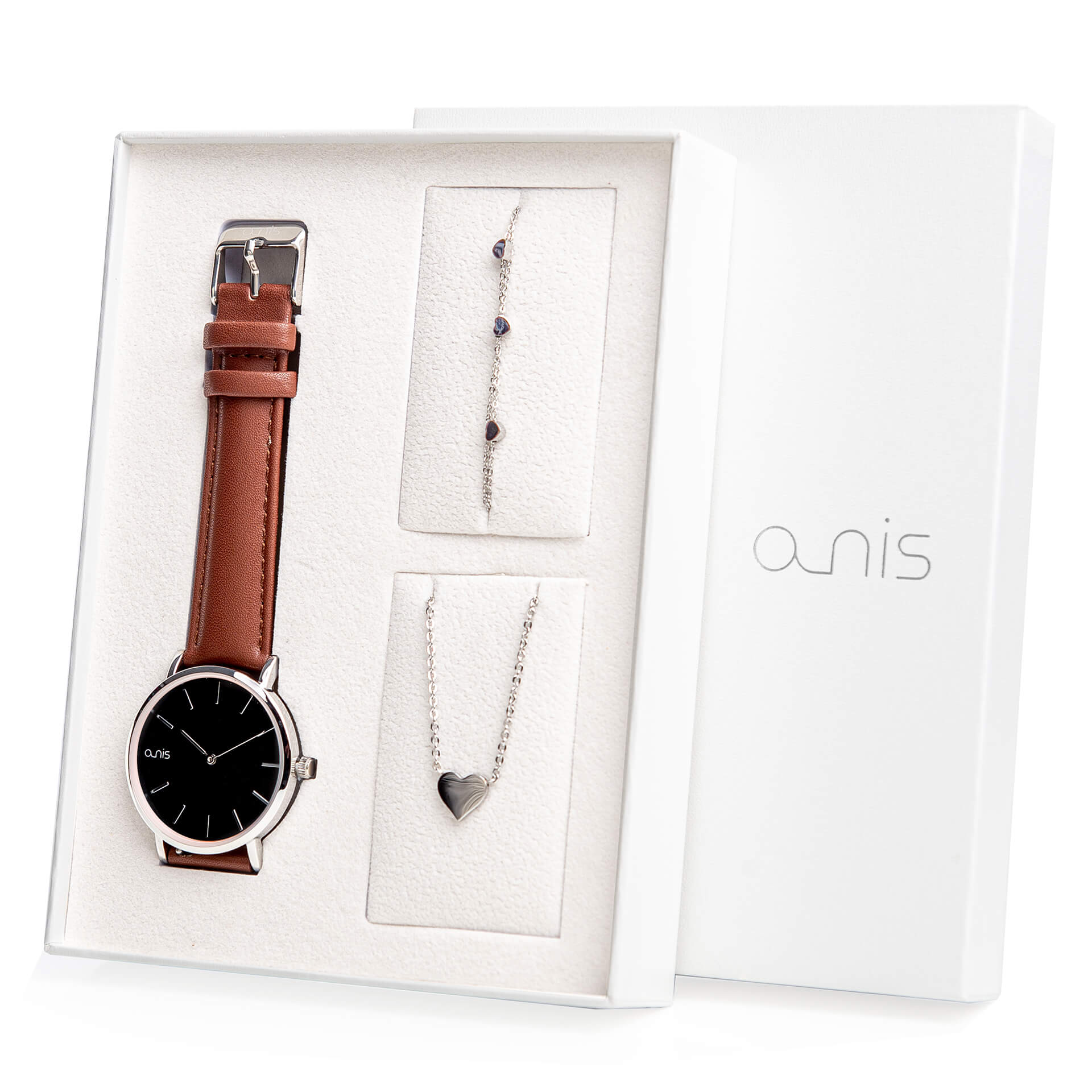 A-NIS Set hodinek, náhrdelníku a náramku AS100-06