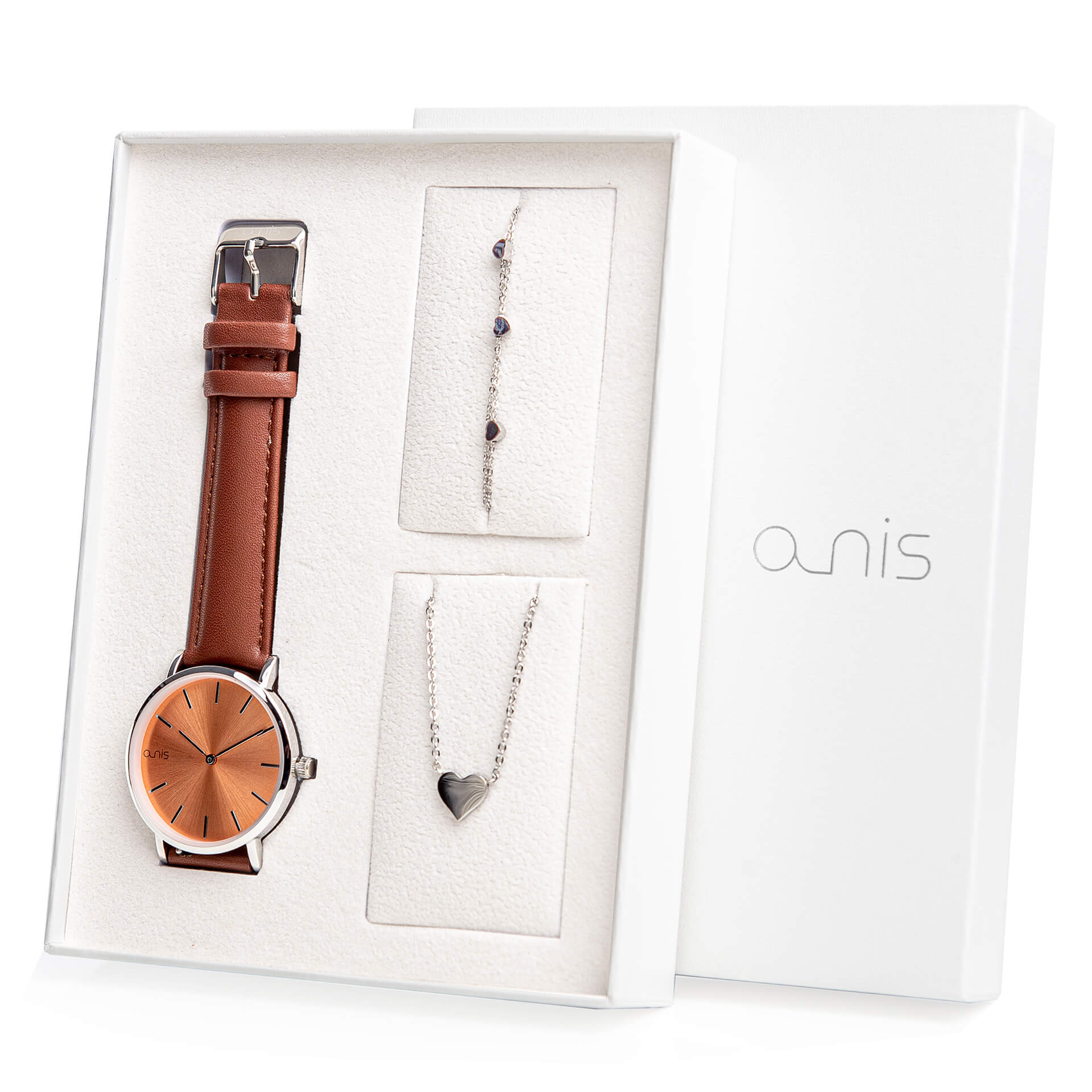 A-NIS Set hodinek, náhrdelníku a náramku AS100-12
