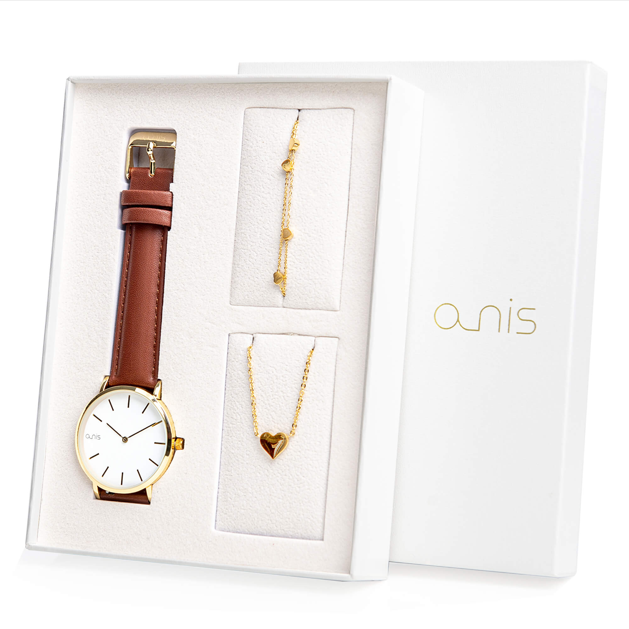 A-NIS Set hodinek, náhrdelníku a náramku AS100-18