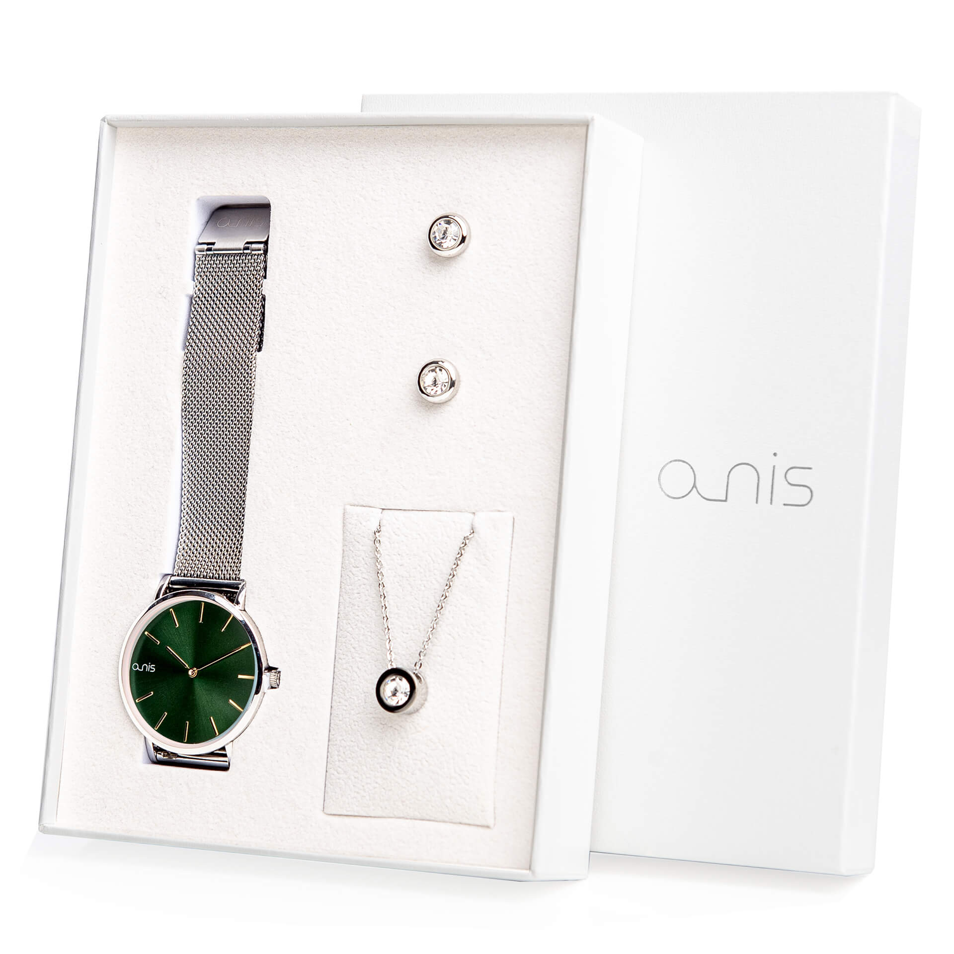 A-NIS Set hodinek, náhrdelníku a náušnic AS100-13