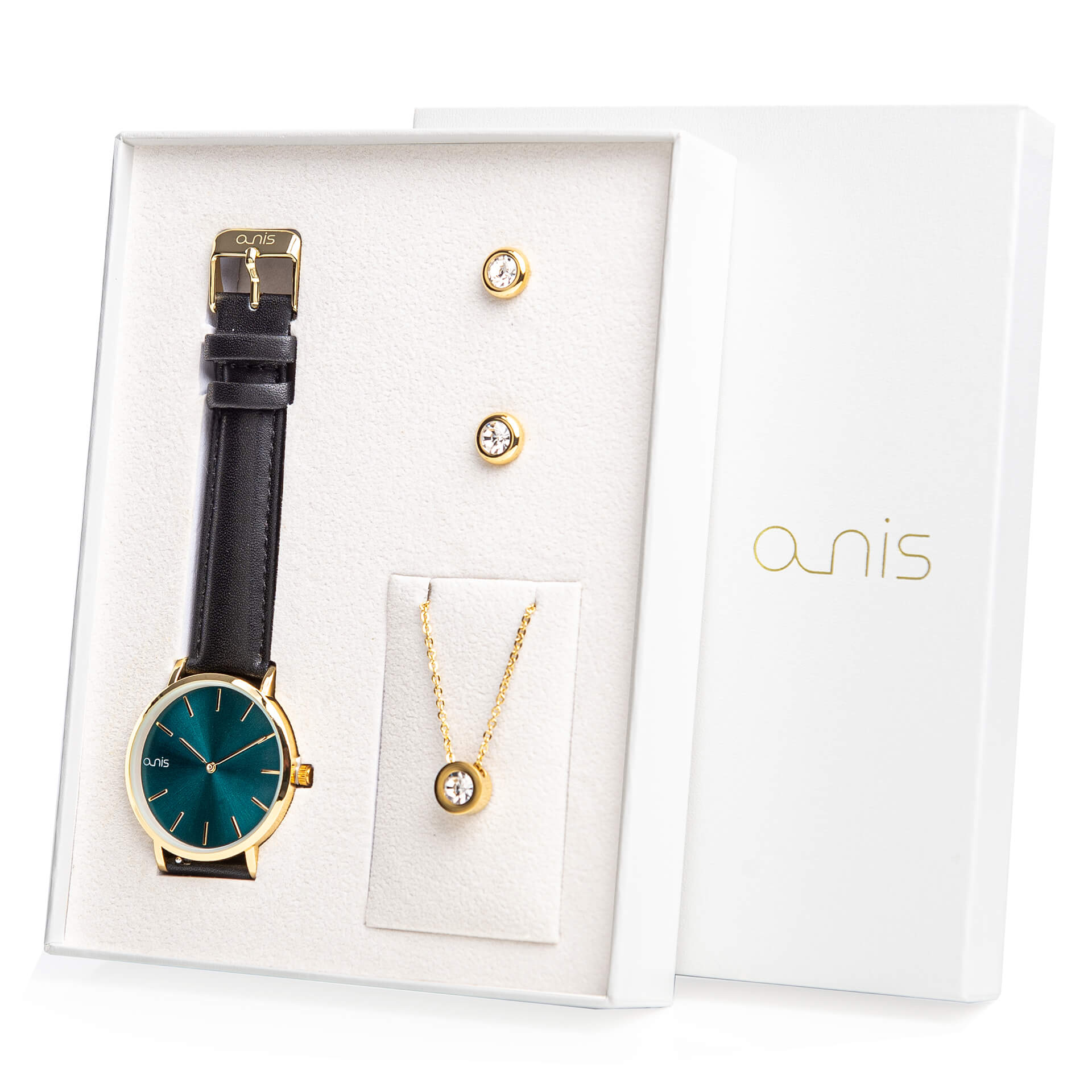 A-NIS Set hodinek, náhrdelníku a náušnic AS100-23.