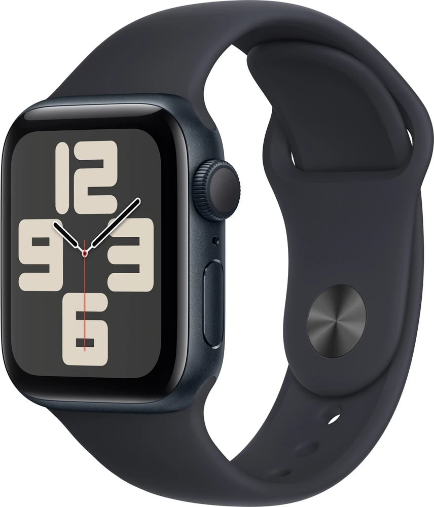 Zobrazit detail výrobku Apple Apple Watch SE (2023) GPS 40mm sportovní silikonový řemínek temně inkoustový S/M