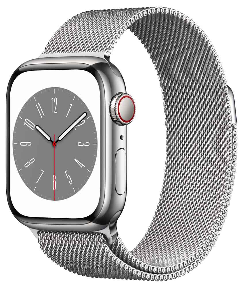 Zobrazit detail výrobku Apple Apple Watch Series 8 GPS + Cellular 41mm Silver Steel, Silver Milanese Loop