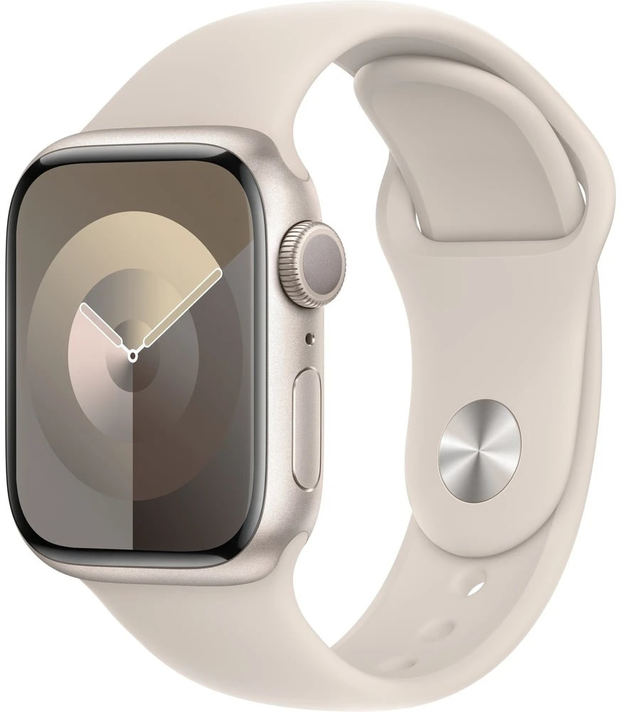 Zobrazit detail výrobku Apple Apple Watch Series 9 41mm Hvězdně bílý hliník s hvězdně bílým sportovním řemínkem M/L