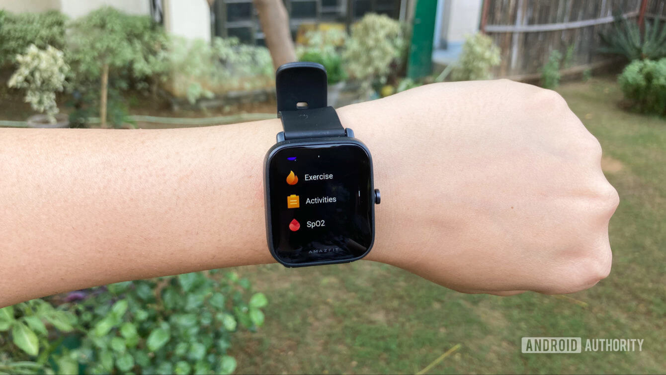 xiaomi amazfit bip u pro pink smartwatch