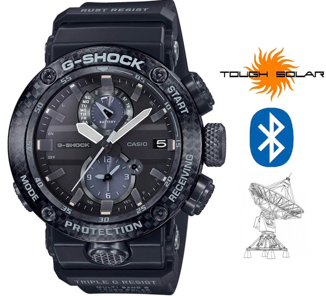 Casio G-Shock GWR-B1000-1AER Gravitymaster Bluetooth Solar Carbon Core Guard