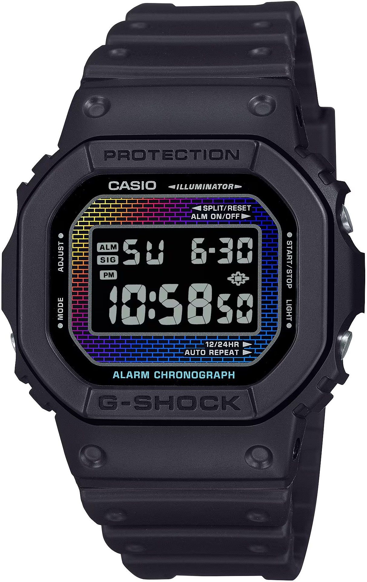 Casio G-Shock Rainbow Brick Wall Series DW-5600RW-1ER (322)