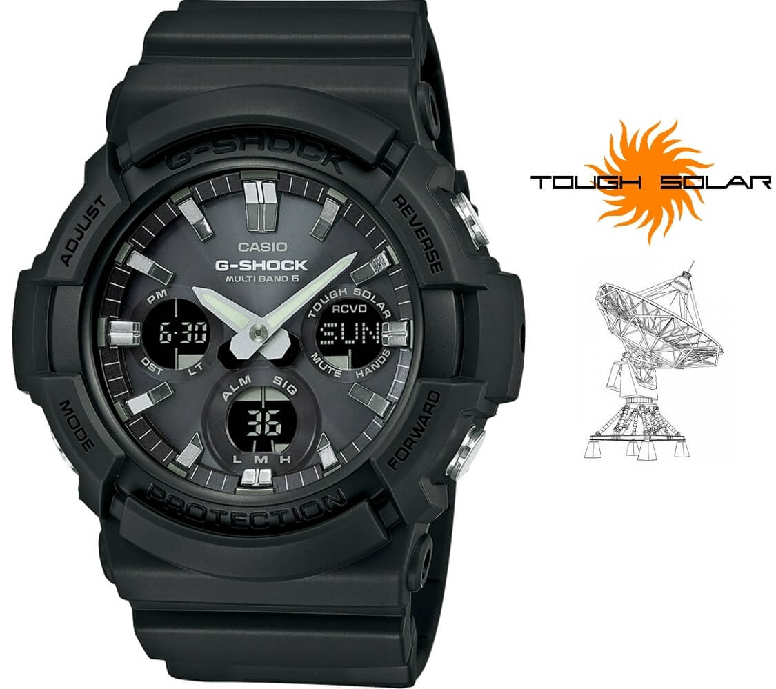 Levně Casio The G/G-SHOCK GAW-100B-1AER SOLAR Rádiově řízené (445)