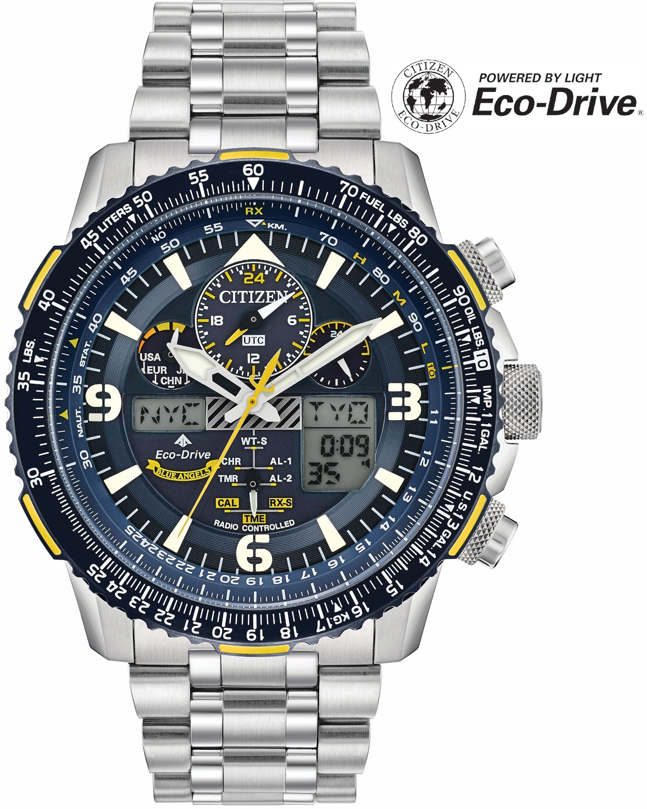 Citizen Promaster Skyhawk A-T Blue Angels Eco-Drive Radio Controlled JY8078-52L