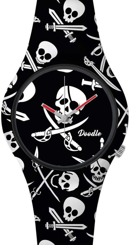Doodle Skull Mood Black Pirates Skulls DOSK002
