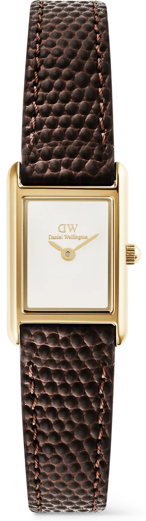 Daniel Wellington Bound Mini 17x26 Dark Brown Lizard White G DW00100904