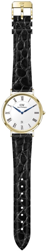 Daniel Wellington Classic 40 Roman Numerals Black Croc Belly G DW00100915