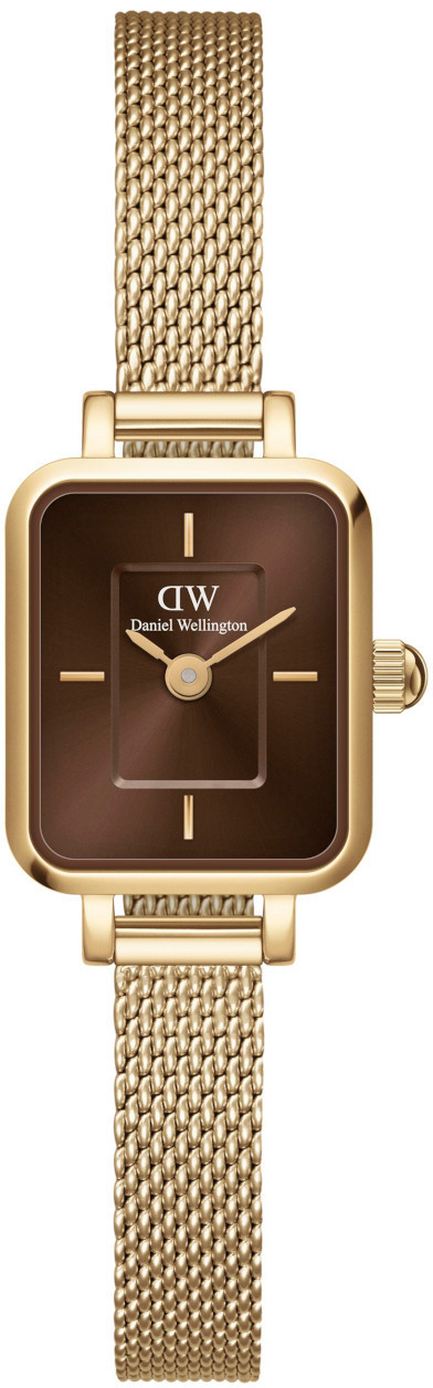 Levně Daniel Wellington Micro Quadro Mini Evergold Amber DW00100654