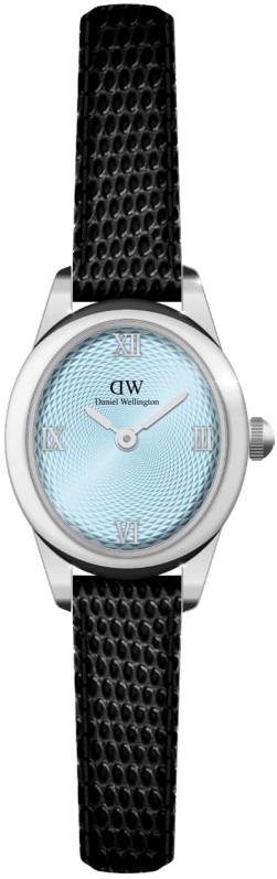 Daniel Wellington Ophelia Mini 22x25,5 Black Lizard Ice Blue Guilloché S DW00100896