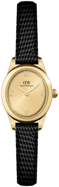 Daniel Wellington Ophelia Mini 22x25,5 Black Lizard Unitone Guilloché G DW00100897