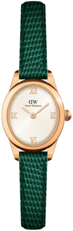 Daniel Wellington Ophelia Mini 22x25,5 Green Lizard White Guilloché RG DW00100895
