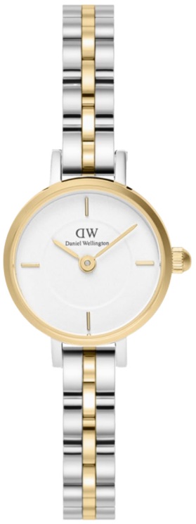 Daniel Wellington Petite Mini 19 Arch 3-Link White Two Tone G S DW00100923