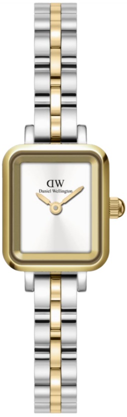 Daniel Wellington Quadro Mini 15.4x18.2 Arch 3-Link White Sunray Two Tone G S DW00100925