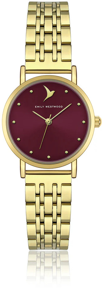 Emily Westwood Burgundy Swan Gold EKF-5714GQ