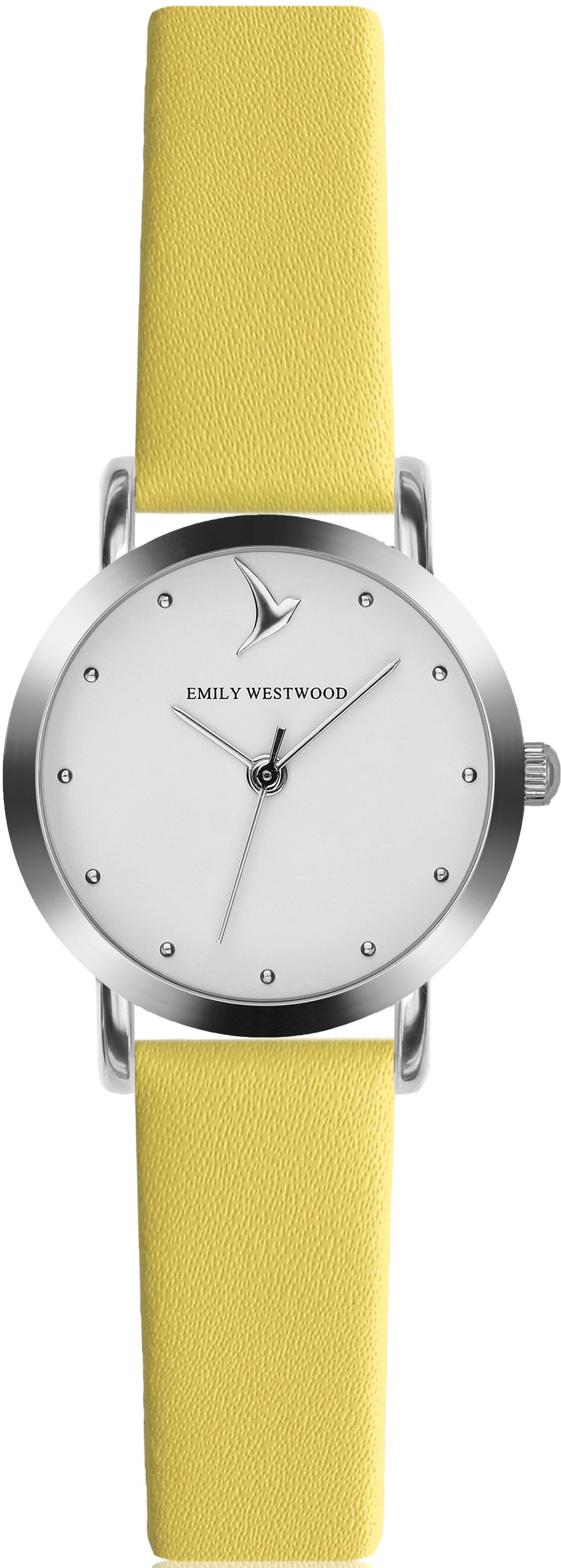 Emily Westwood Tiny Silver Classic Yellow Leather EAJ-5514S