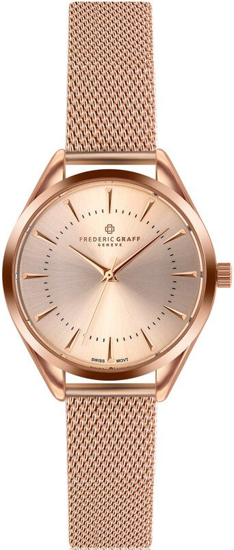 Frederic Graff Kanjut Sar Rose Gold Fine Dot Mesh Watch FCE-3214