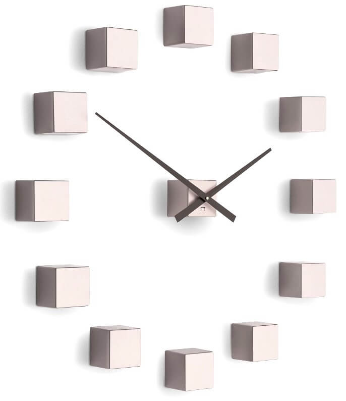 Levně Future Time Nalepovací hodiny Cubic Pink FT3000PI