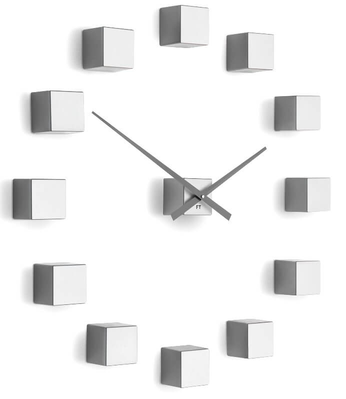 Levně Future Time Nalepovací hodiny Cubic Silver FT3000SI