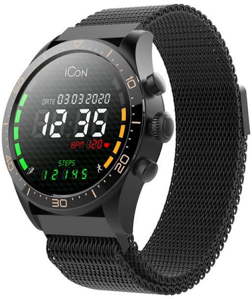 Forever Chytré hodinky Forever Icon AW-100 AMOLED černé + 2 měsíce na vrácení zboží