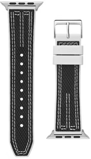 Guess Silikonový řemínek pro Apple Watch (42 - 45 mm) - Black CS3003S1