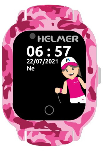 Zobrazit detail výrobku Helmer Chytré dotykové hodinky s GPS lokátorem a fotoaparátem - LK 710 4G růžové