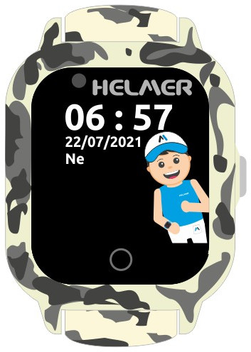 Zobrazit detail výrobku Helmer Chytré dotykové hodinky s GPS lokátorem a fotoaparátem - LK 710 4G šedé