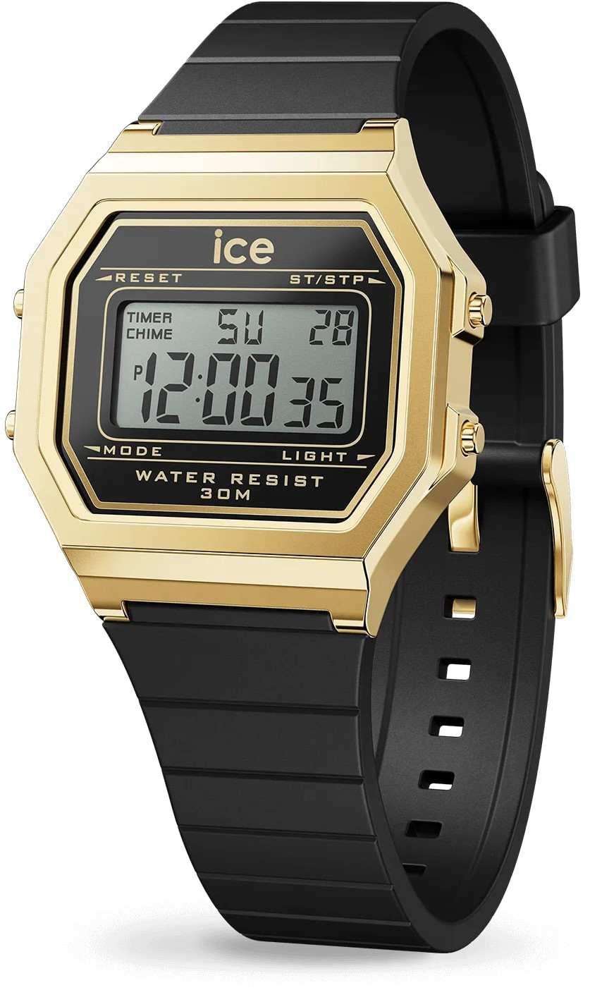 Levně Ice Watch ICE Digit Retro Black Gold 022064