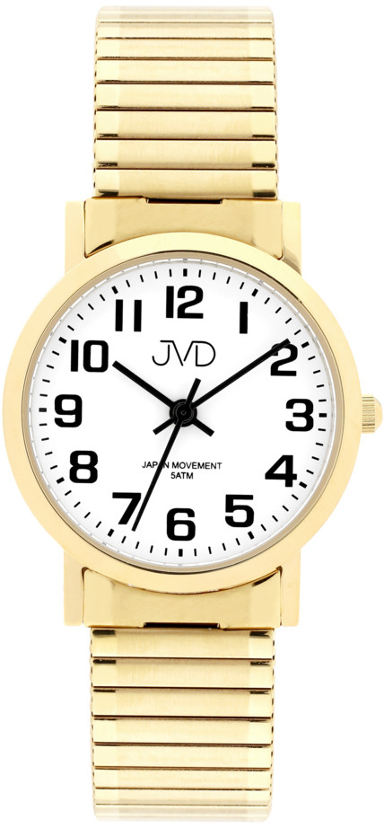 Levně JVD Analogové hodinky s pružným tahem J4061.8