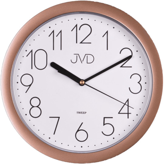 Levně JVD Nástěnné hodiny s plynulým chodem HP612.24