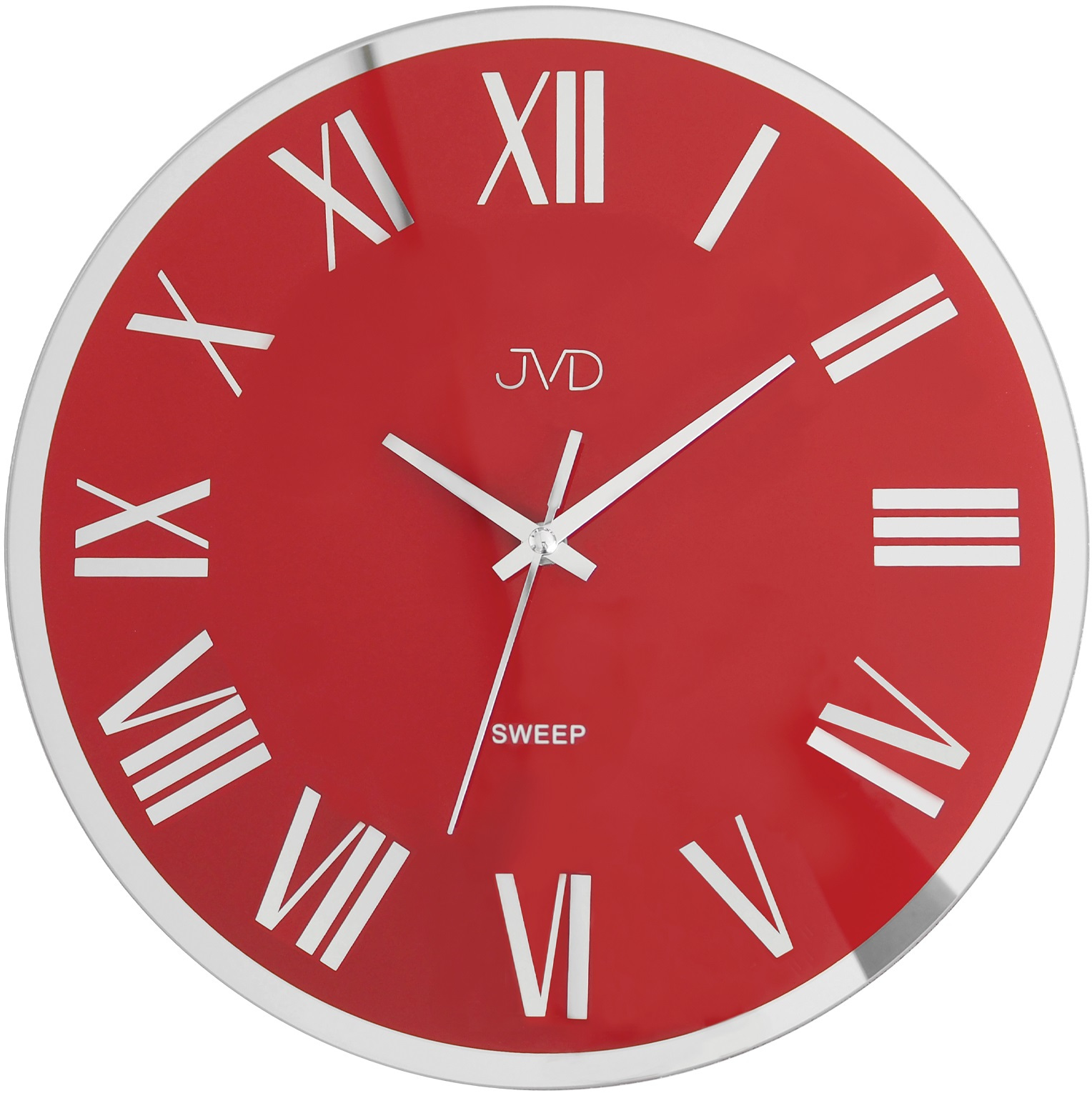 Levně JVD Nástěnné skleněné hodiny s tichým chodem NS22006.2