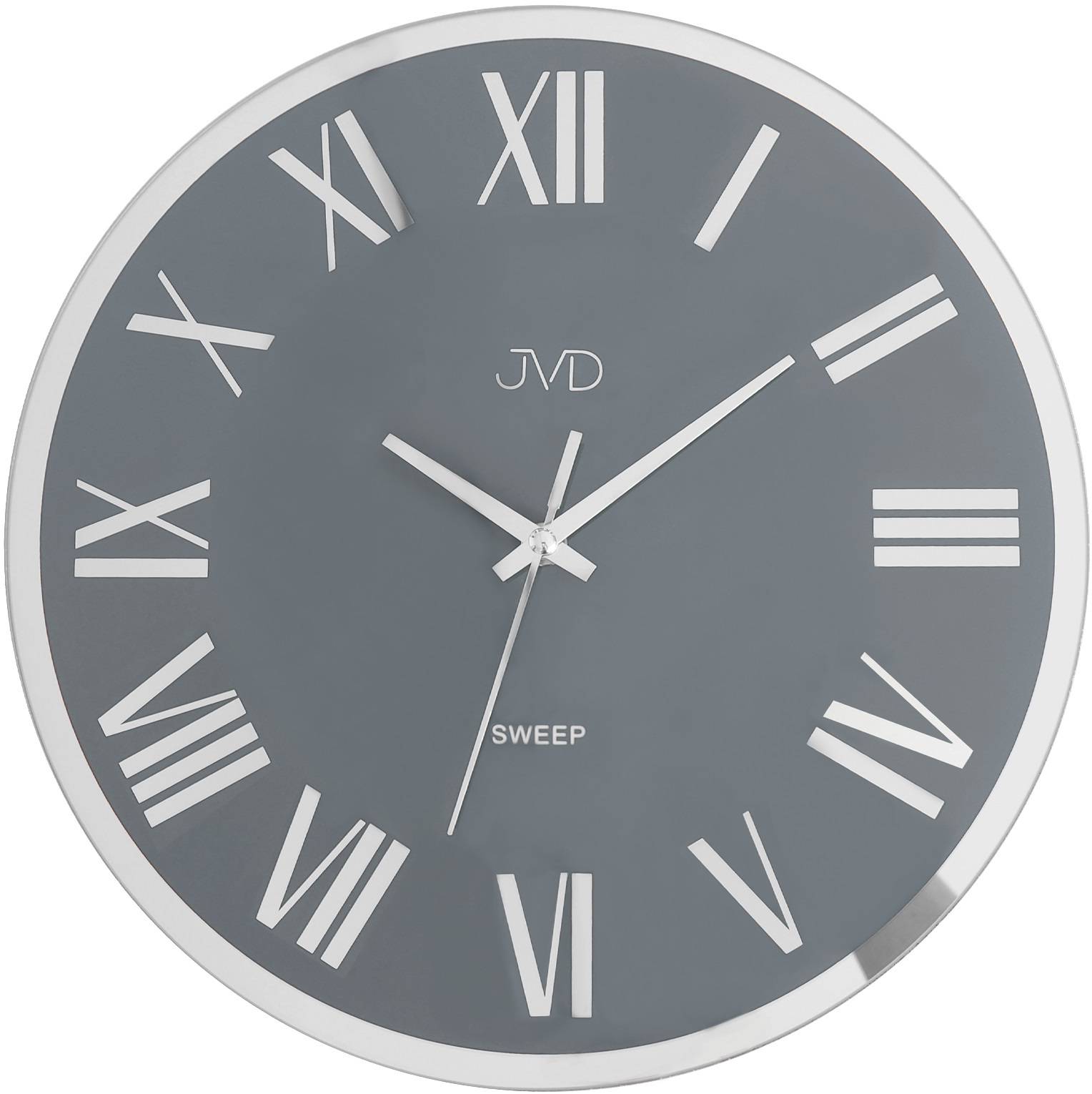 Levně JVD Nástěnné skleněné hodiny s tichým chodem NS22006.4