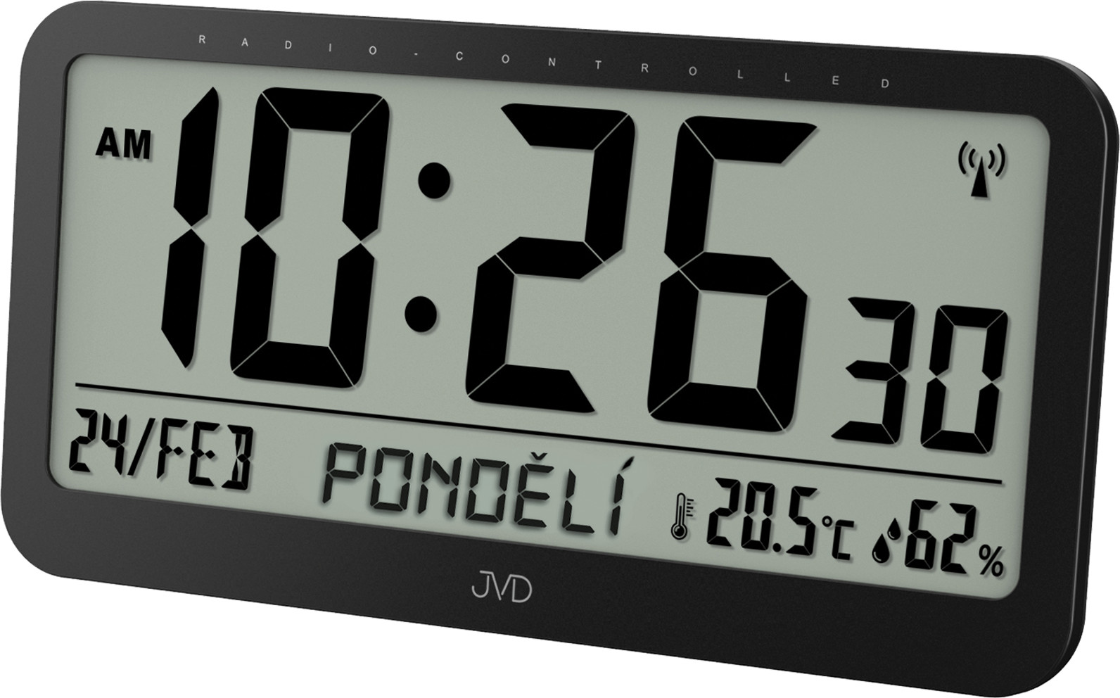 JVD Digitální hodiny s teploměrem a vlhkoměrem RB9359.1