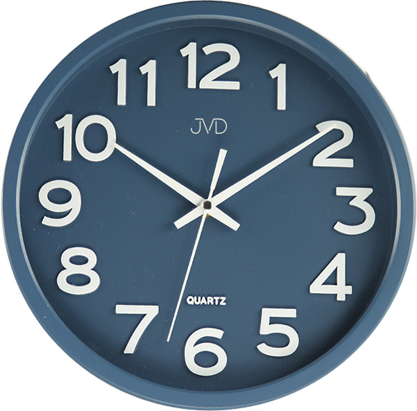 JVD Nástěnné hodiny s tichým chodem HX2413 Blue