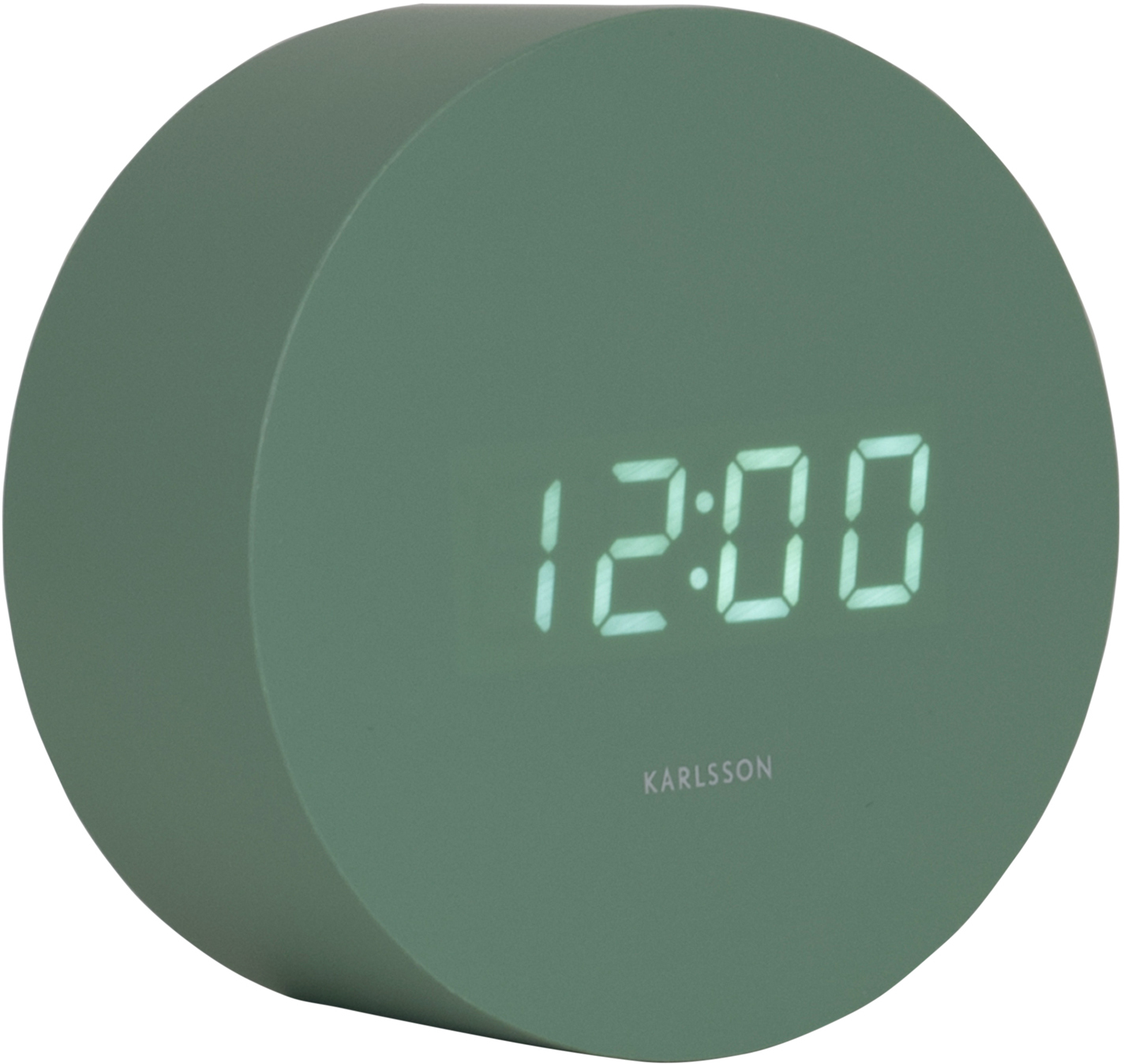 Karlsson Designové LED hodiny s budíkem KA5981GR