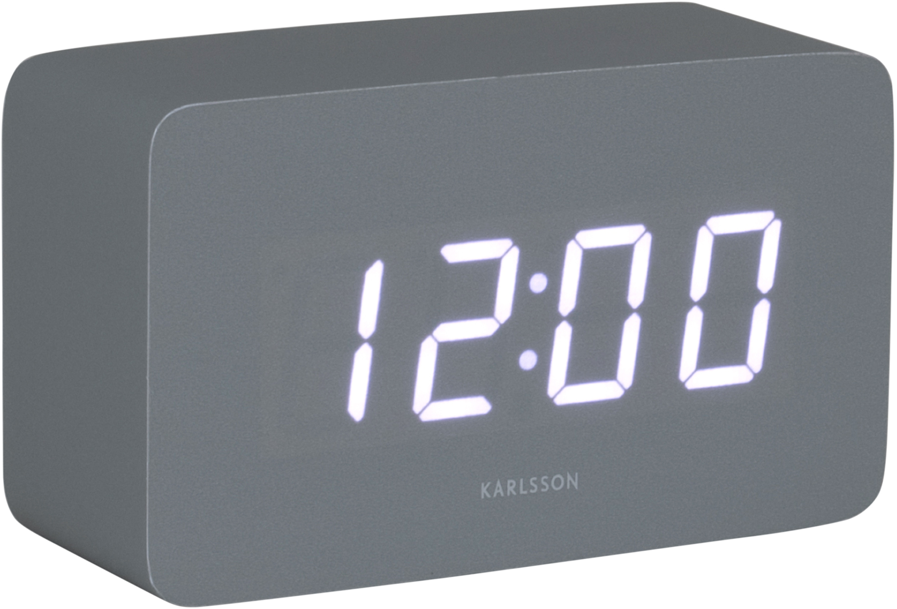 Karlsson Designové LED hodiny s budíkem KA5983GY